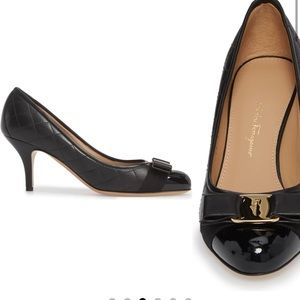 Salvatore Ferragamo Carla Quilted Bow Pump